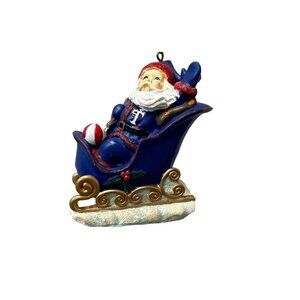 Texas Rangers Santa's Sleigh Ornament Christmas Collectible Tree  New MLB
